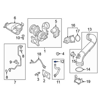 Volkswagen OE - Turbocharger Oil Line O-Ring