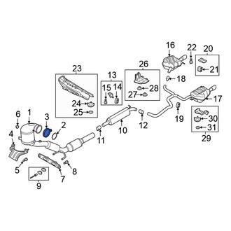 Volkswagen OE - Catalytic Converter Clamp