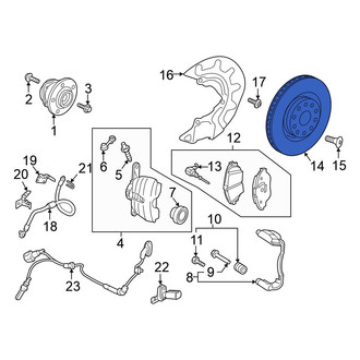 Volkswagen OE - Rear Disc Brake Rotor