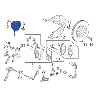 Volkswagen OE - Front Wheel Bearing and Hub Assembly