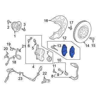 Volkswagen OE - Front Disc Brake Pad Set