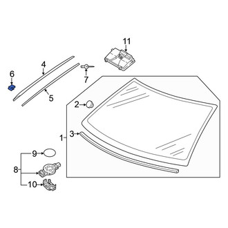 Volkswagen OE - Windshield Molding Clip