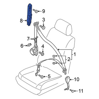 Volkswagen OE - Front Seat Belt Height Adjuster