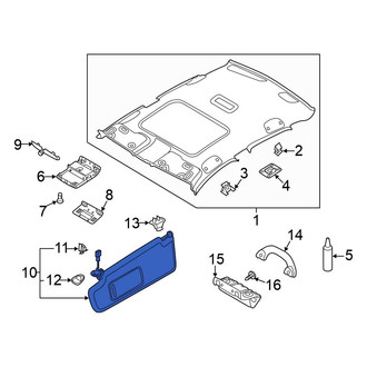 Volkswagen OE - Front Left Sun Visor