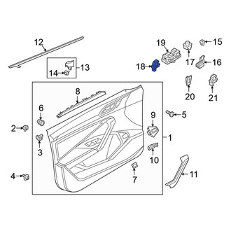 Volkswagen OE - Front Right Door Window Switch