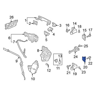 Volkswagen OE - Rear Right Lower Door Hinge