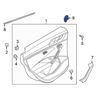 Volkswagen OE - Front Right Door Window Switch
