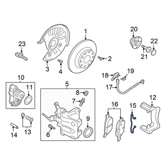 Volkswagen OE - Rear Disc Brake Anti-Rattle Clip