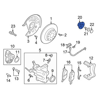 Volkswagen OE - Rear Wheel Bearing and Hub Assembly