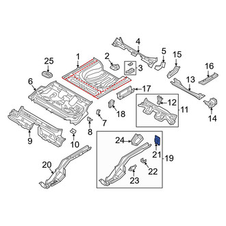 Volkswagen OE - Rear Right Frame Rail End