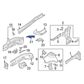 Volkswagen OE - Right Frame Stiffener