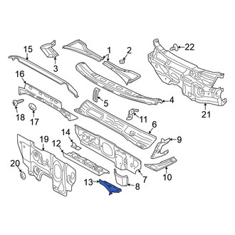 Volkswagen OE - Front Right Floor Pan Reinforcement