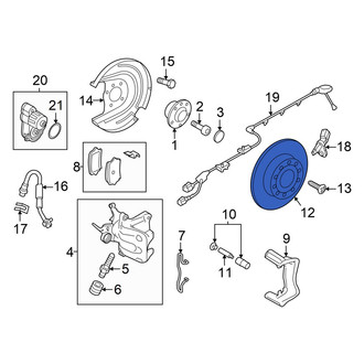 Volkswagen OE - Rear Disc Brake Rotor