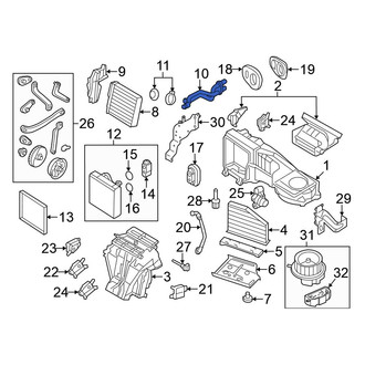 Volkswagen OE - HVAC Heater Hose Outlet Tube