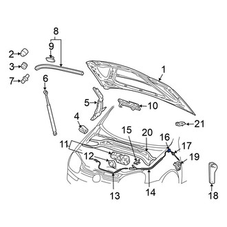 Volkswagen OE - Outer Hood Release Cable Grommet