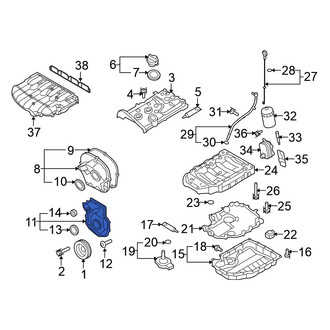 Volkswagen OE - Lower Engine Timing Cover