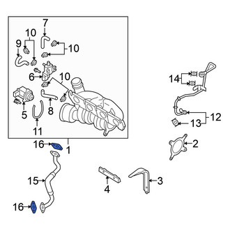 Volkswagen OE - Turbocharger Oil Line O-Ring