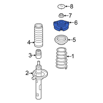 Volkswagen OE - Front Suspension Strut Mount