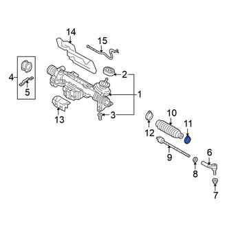 Volkswagen OE - Outer Rack and Pinion Bellows Clamp