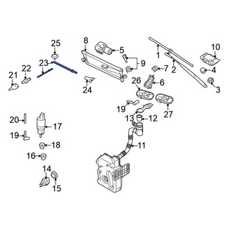 Volkswagen OE - Front Windshield Washer Hose