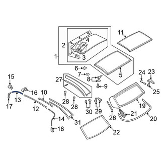 Volkswagen OE - Sunroof Drain Hose