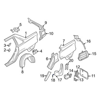 Volvo OE - Quarter Panel Splash Shield Rivet