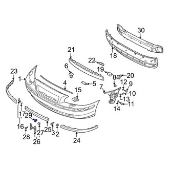 Volvo OE - License Plate Bracket Nut