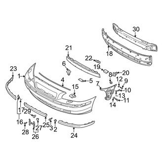 Volvo OE - Front Bumper & Grille - Bumper & Components (Base)