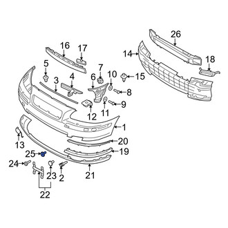 Volvo OE - License Plate Bracket Nut
