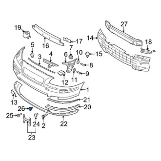 Volvo OE - License Plate Bracket Nut