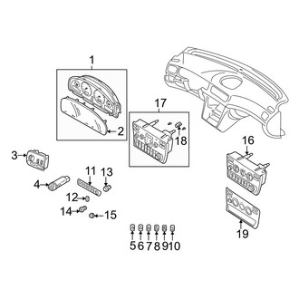Volvo OE - Instrument Panel - Cluster & Switches (X/C)