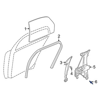 Volvo OE - Rear Window Regulator Rivet