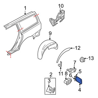 Volvo OE - Rear Fuel Filler Door