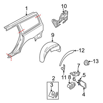 Volvo OE - Fuel Door Spring