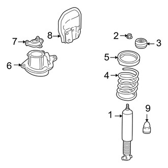 Volvo OE - Rear Suspension - Shocks & Components (X/C)