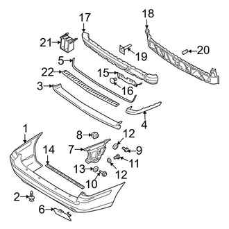Volvo OE - Rear Bumper - Bumper & Components (Base)