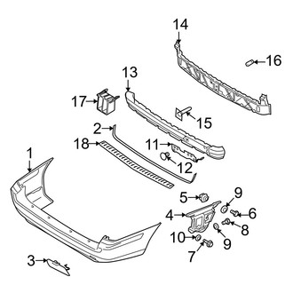 Volvo OE - Rear Bumper - Bumper & Components (X/C)