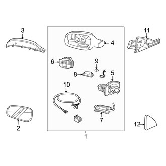 Volvo OE - Front Door - Outside Mirrors (With Power Folding), (X/C)