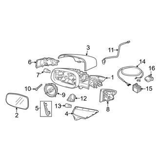Volvo OE - Front Door - Outside Mirrors (With Blis), (Base)