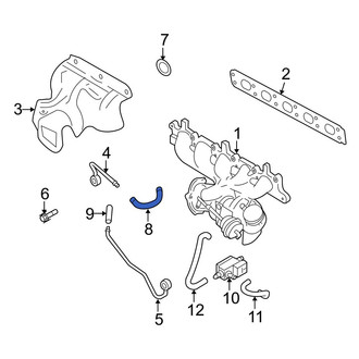 Volvo OE - Upper Turbocharger Coolant Line