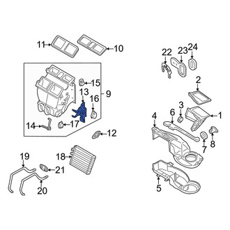 Volvo OE - HVAC Mode Door Lever Link