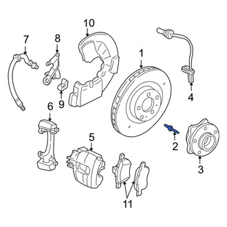 Volvo OE - Rear Disc Brake Rotor Set Screw