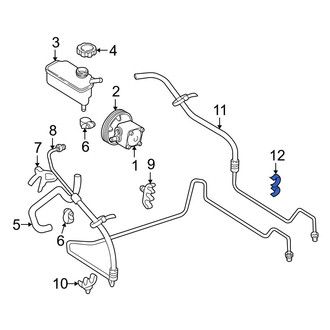 Volvo OE - Power Steering Return Hose Clip
