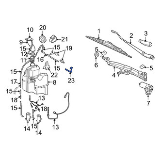 Volvo OE - Front Windshield Washer Nozzle