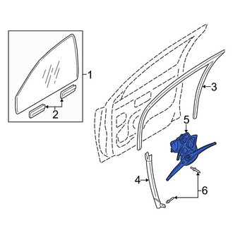 Volvo OE - Front Left Window Regulator