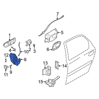 Volvo OE - Front Right Door Latch Assembly