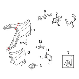 Volvo OE - Fuel Door Spring
