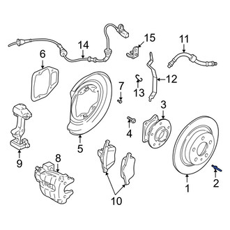 Volvo OE - Rear Disc Brake Rotor Set Screw