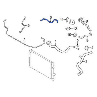 Volvo OE - Engine Coolant Overflow Hose