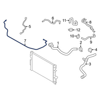 Volvo OE - Engine Coolant Overflow Hose